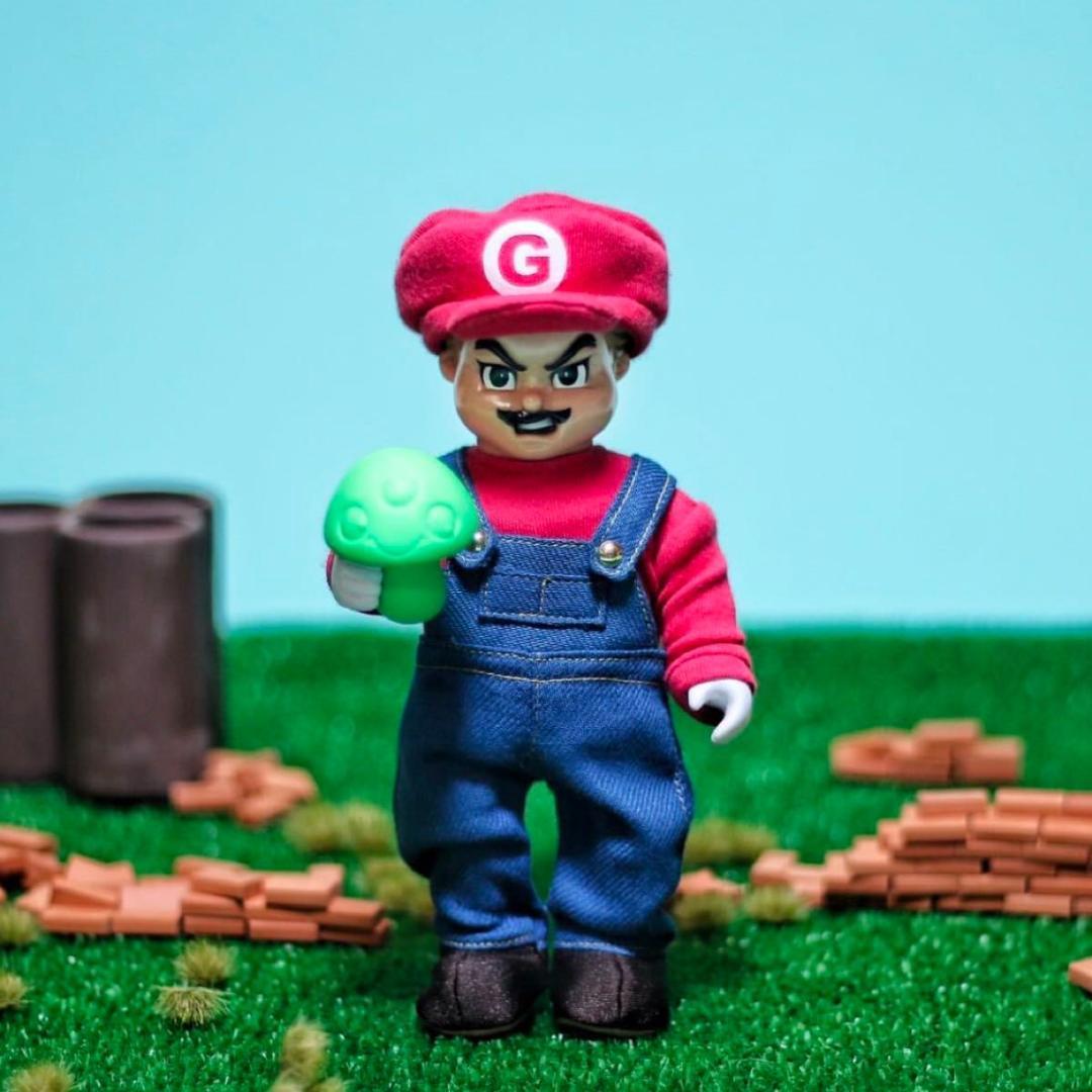 ゴッコ堂 スーパー気合ブロス 兄 気合田くん スーパーマリオ フィギュア ソフビ