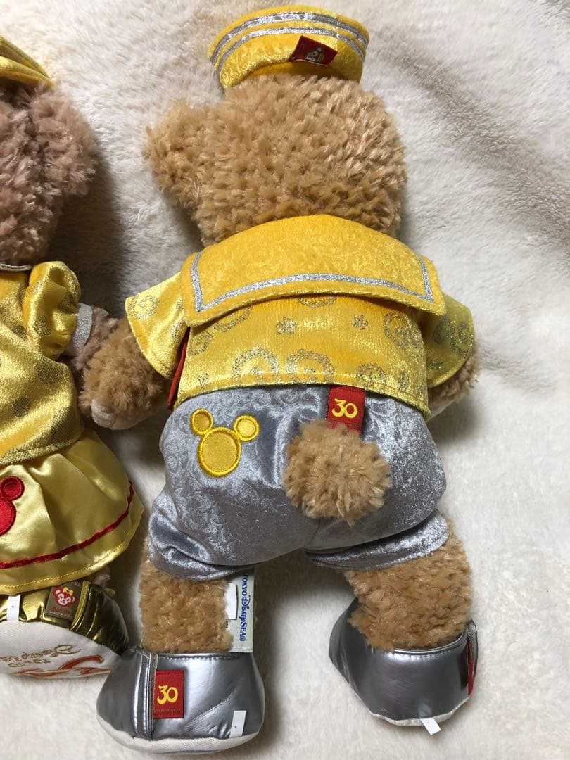 ディズニーリゾート30周年のダッフィー&シェリーメイ（ぬいぐるみS用）のキラキラ