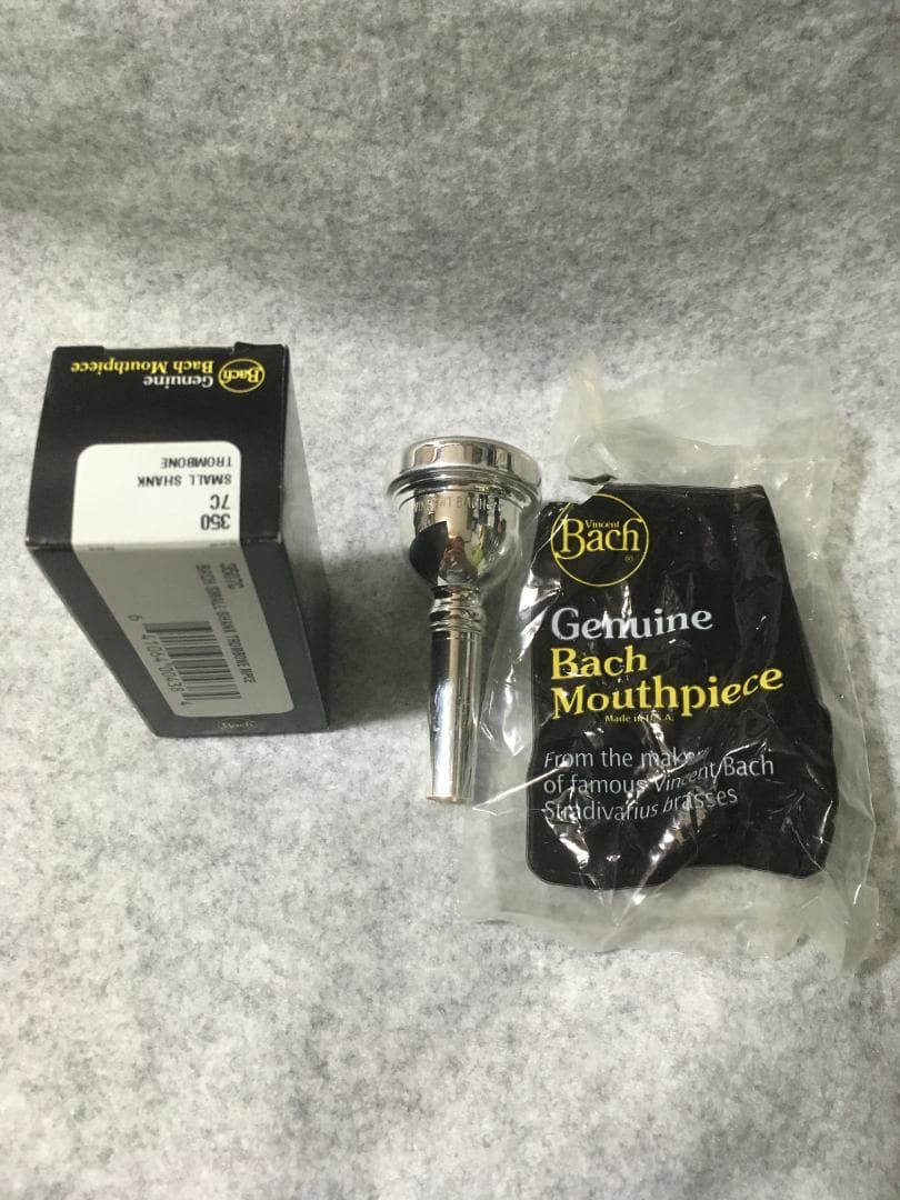 【中古】トロンボーン マウスピース BACH 細管350 7C (a)