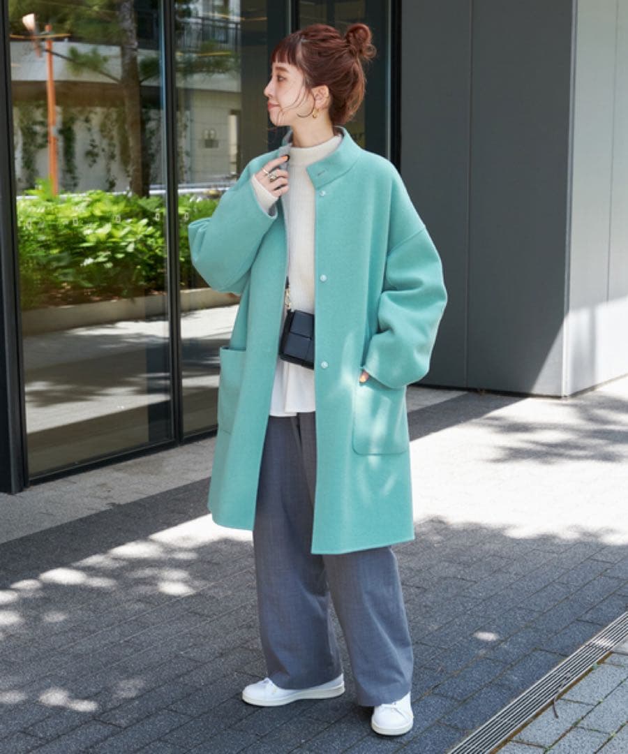 【極美品】B.C STOCK ブレンドリバーシブルミドル丈コート