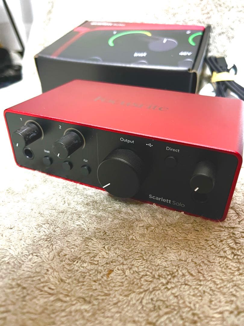 ほぼ新品　focusrite scarlett solo gen4