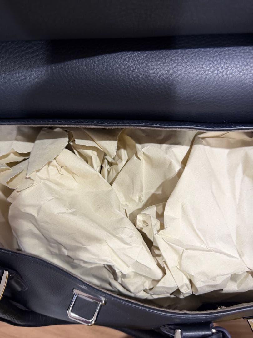 【未使用】Pelle Morbida 　被せフラップボストンバッグ　Lサイズ