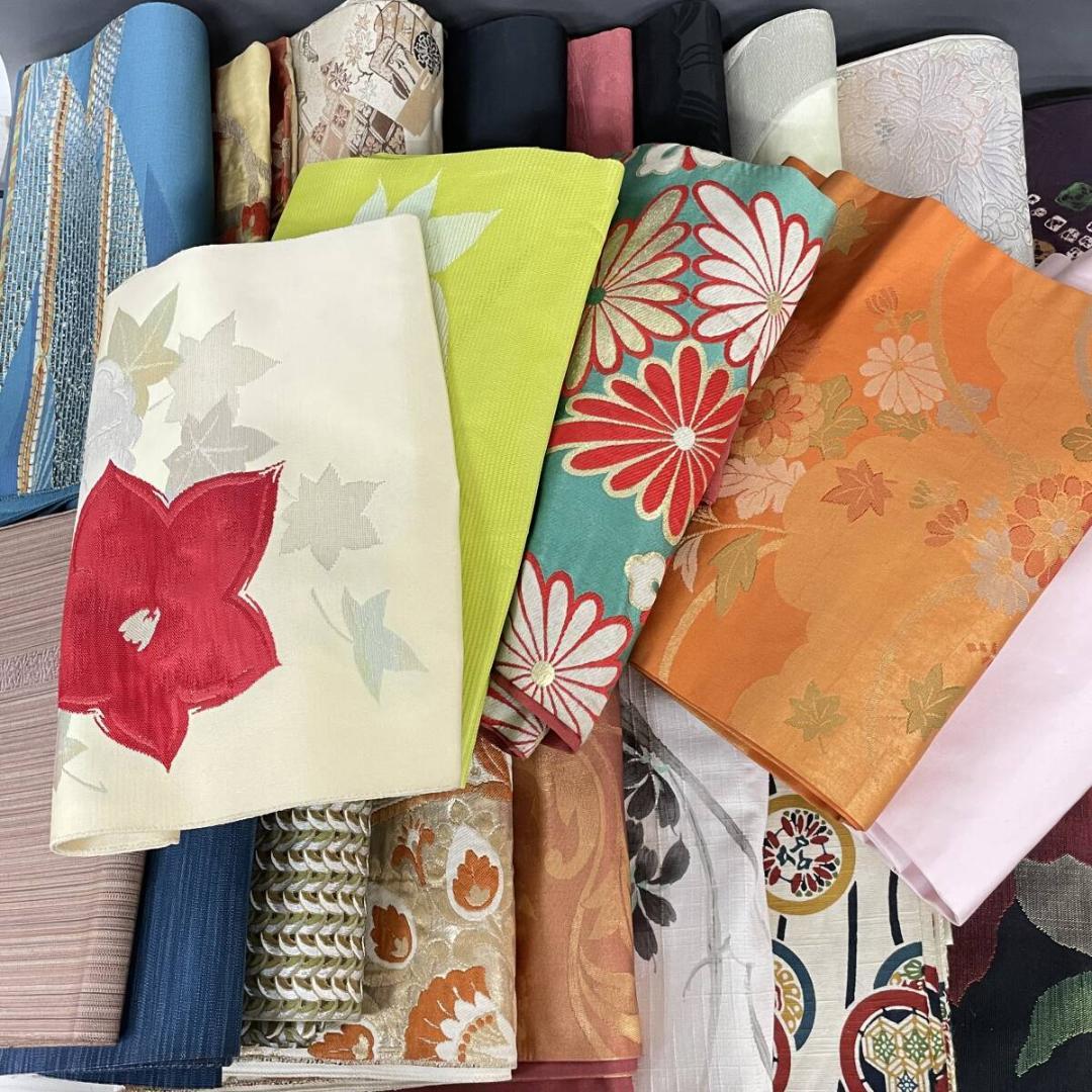 帯 まとめて 50点 半幅帯 角帯 細帯 子供帯 金彩 着物 和装 和服 正絹