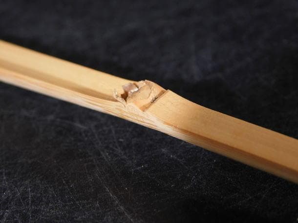 【茶道具　吉田　宗仙　茶杓「銘　喝」小林　太玄老師書付（共箱）】