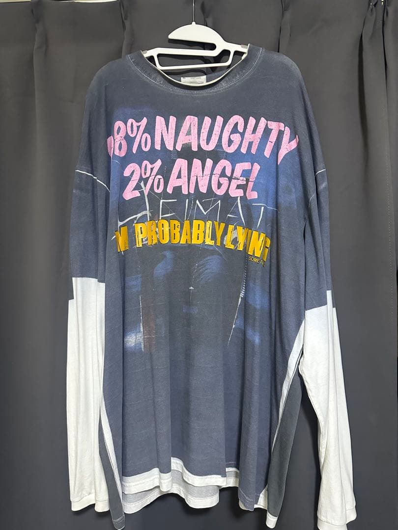 vetements 登坂広臣着用　転写オーバーサイズ　ロンt