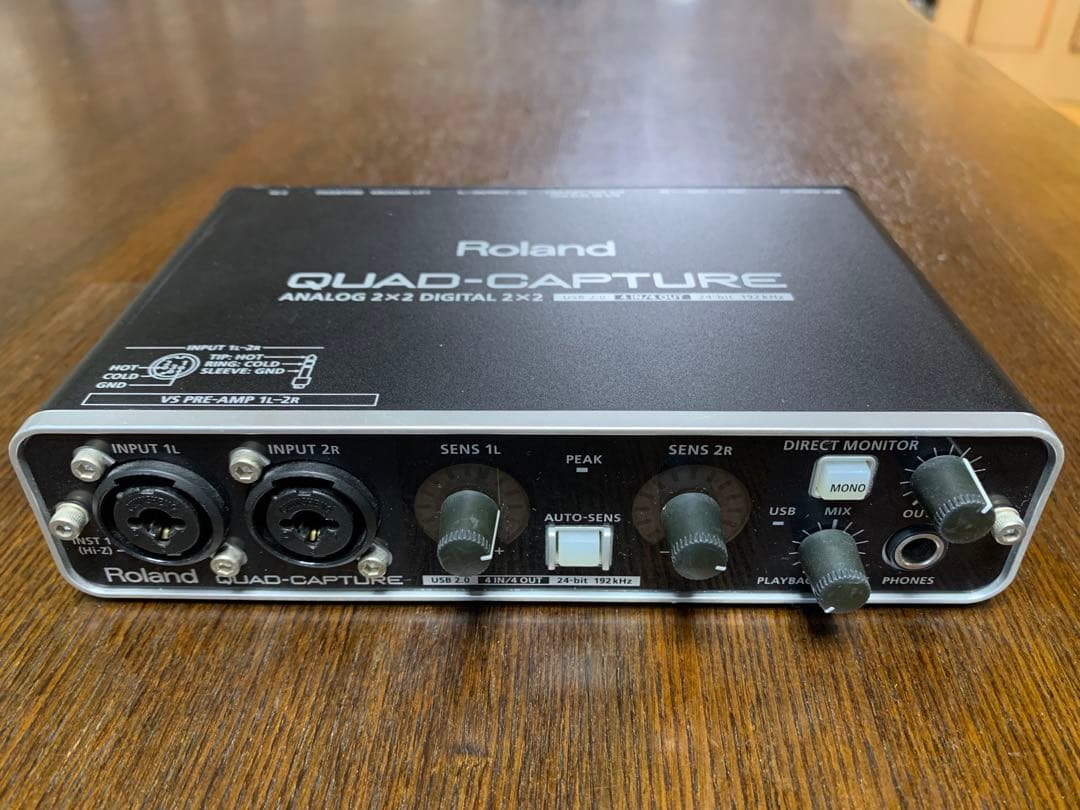美品Roland QUAD-CAPTURE オーディオインターフェイス