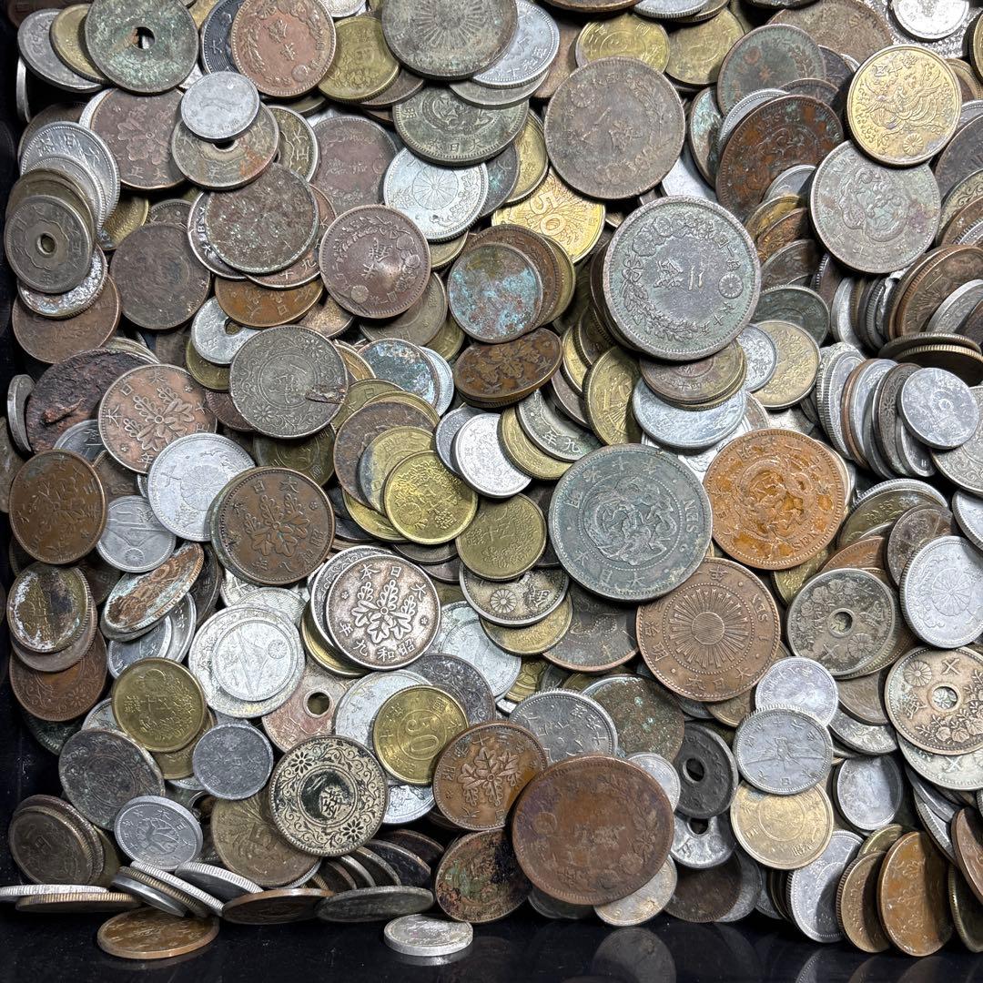 ⑤ジャンク古銭まとめ売り 約5kg 在庫処分品