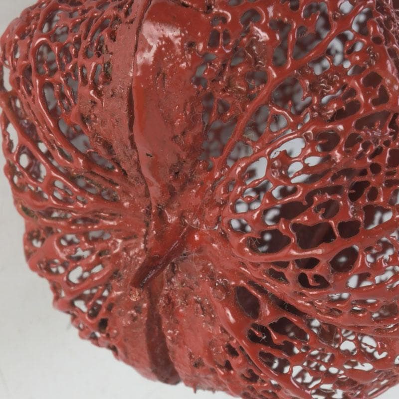 茶道具　乾漆　透かし鬼灯　香合　時代箱　V　9320