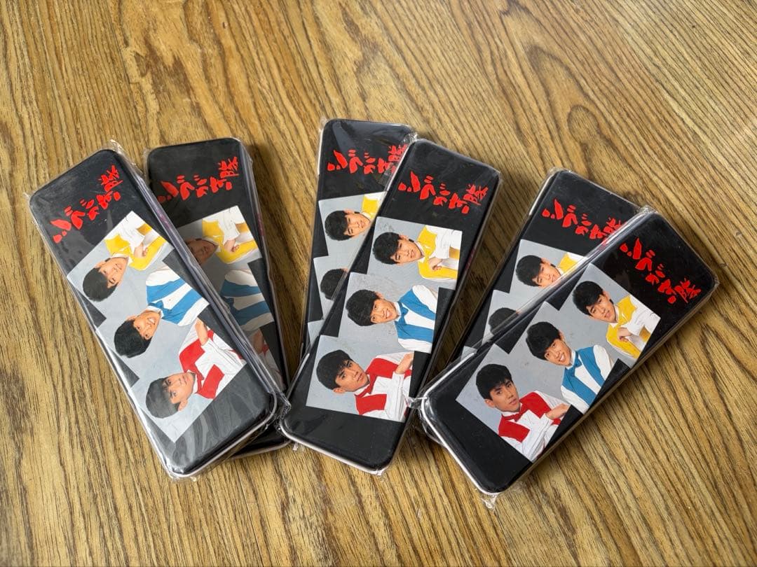 CH3000 昭和レトロ　シブがき隊　缶ペンケース　缶ペン　６個セット