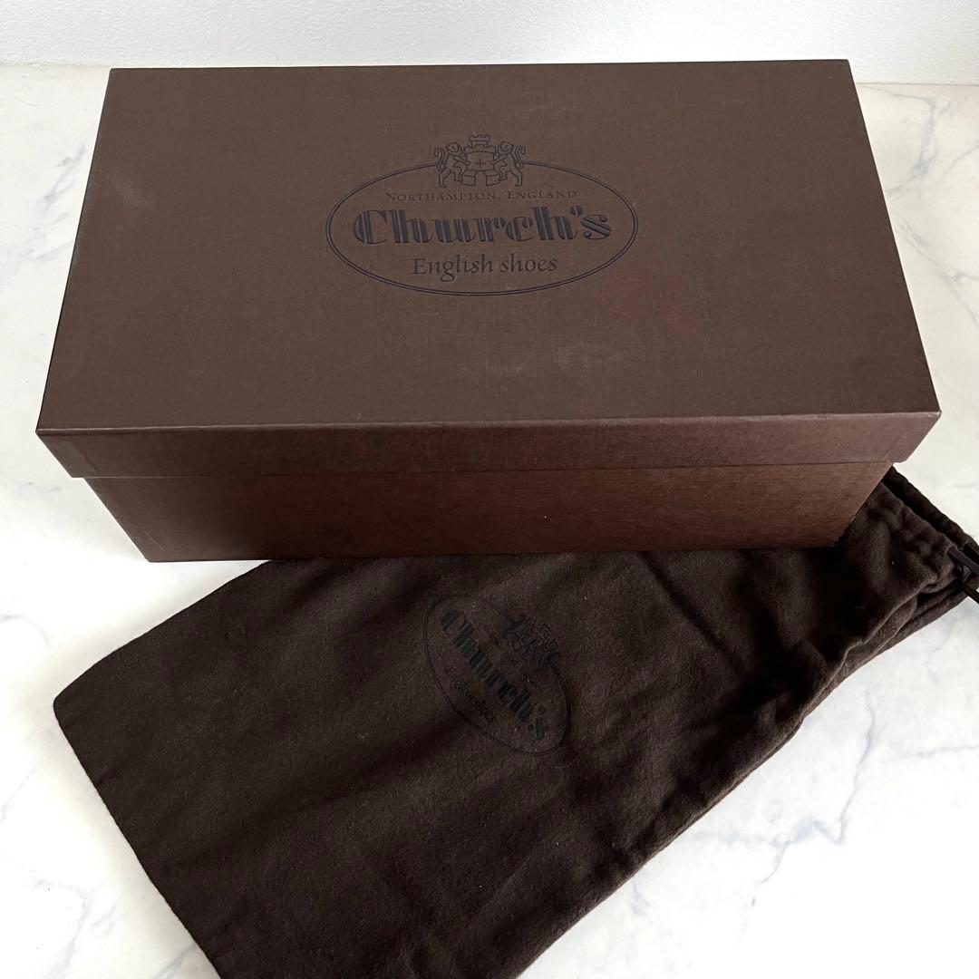 美品 チャーチ UK6 25.0 コンサル ストレートチップ 173 ラスト 黒