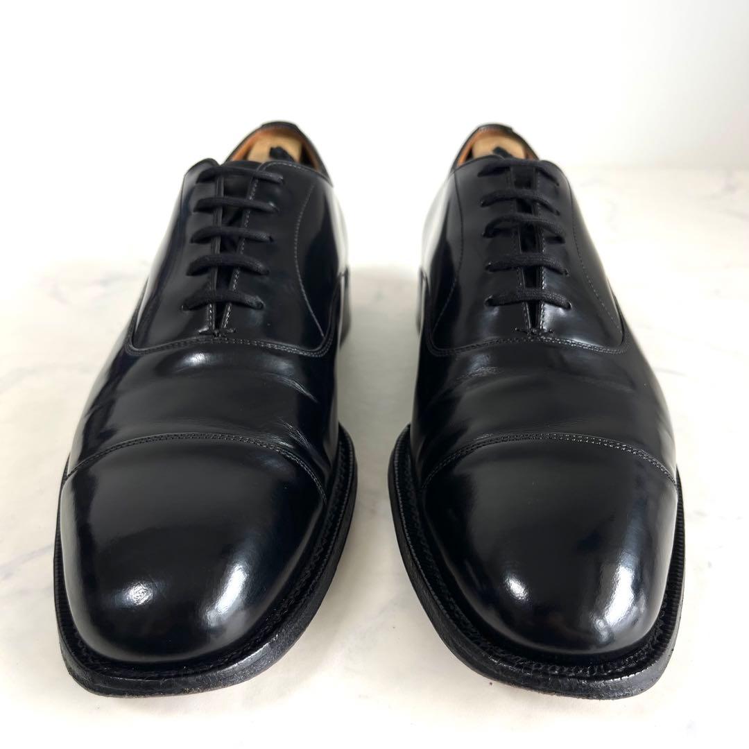 美品 チャーチ UK6 25.0 コンサル ストレートチップ 173 ラスト 黒