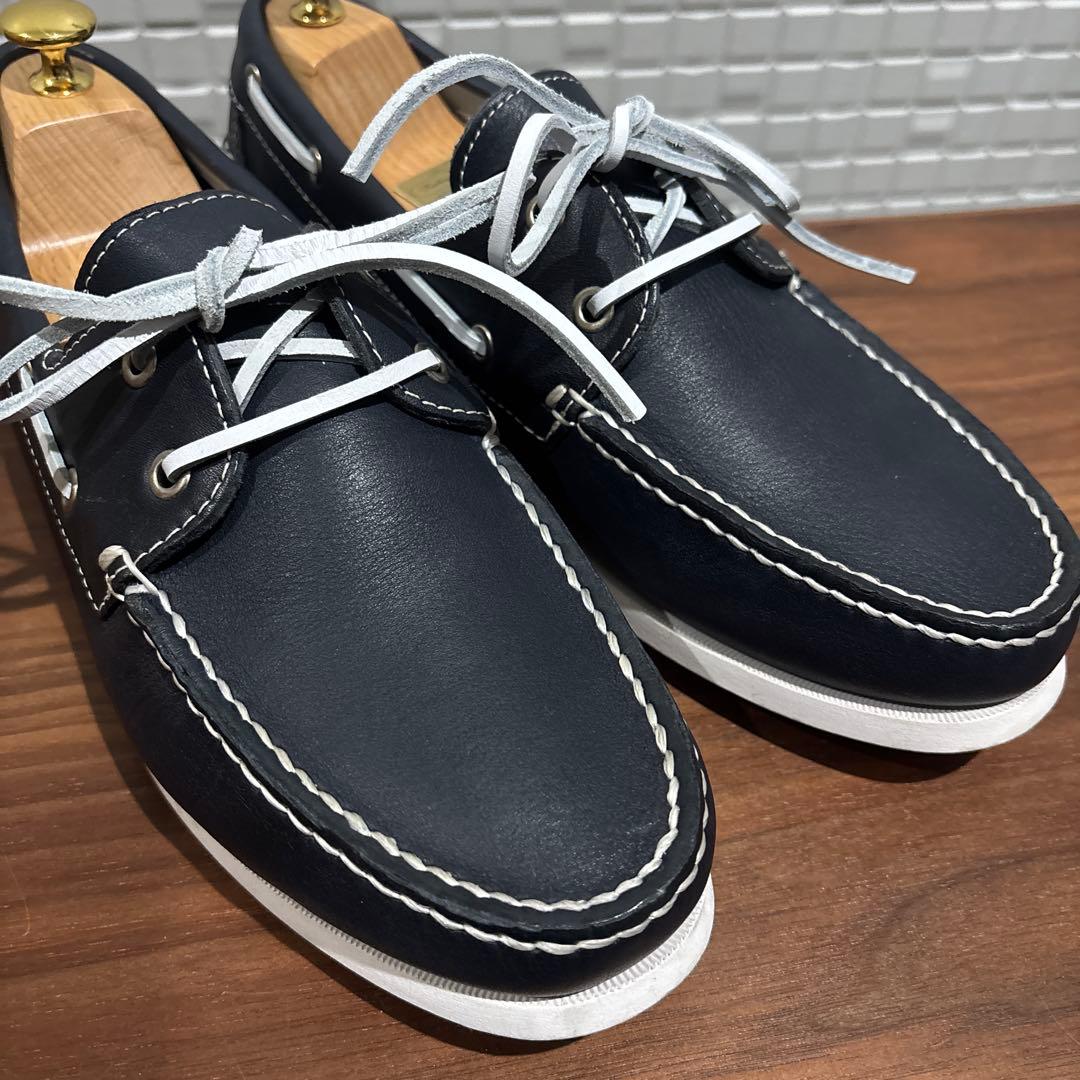 靴 REGALSTANDARDS classic boat shoes NAVY