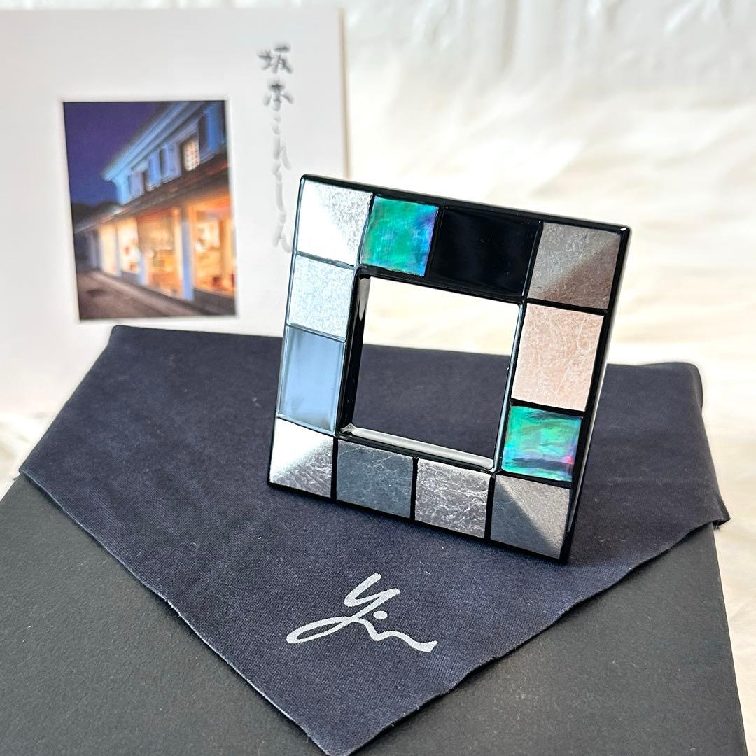 新品未使用✨坂本これくしょん 螺鈿モザイク ブローチ 坂本理恵 うるし 金箔