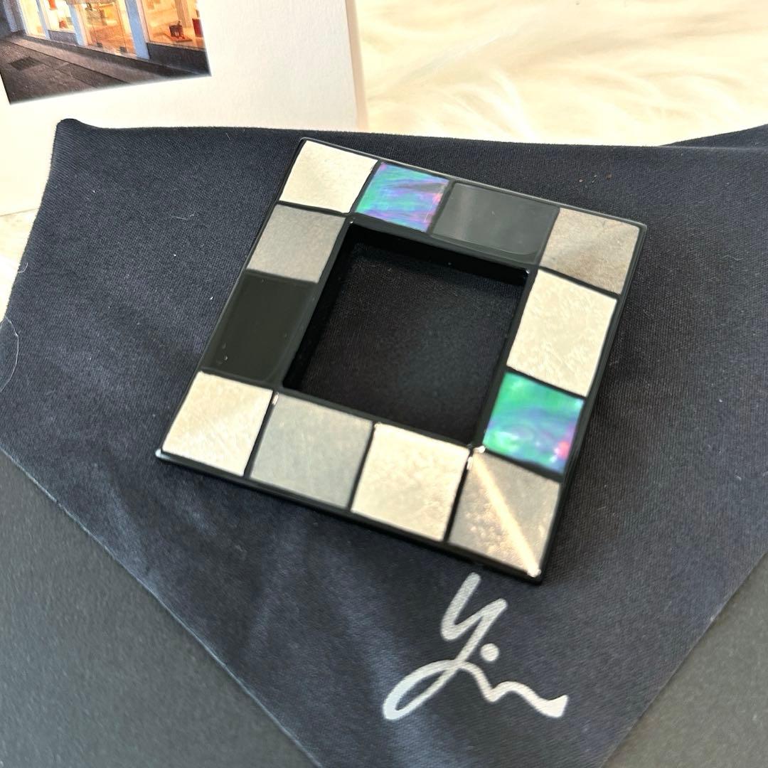 新品未使用✨坂本これくしょん 螺鈿モザイク ブローチ 坂本理恵 うるし 金箔