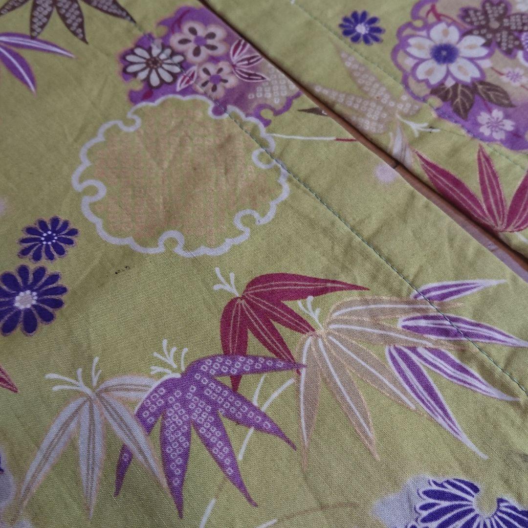 ★コレクション・上品で高級感漂う 和工房れおん・【金彩のれん 】花柄着物デザイン