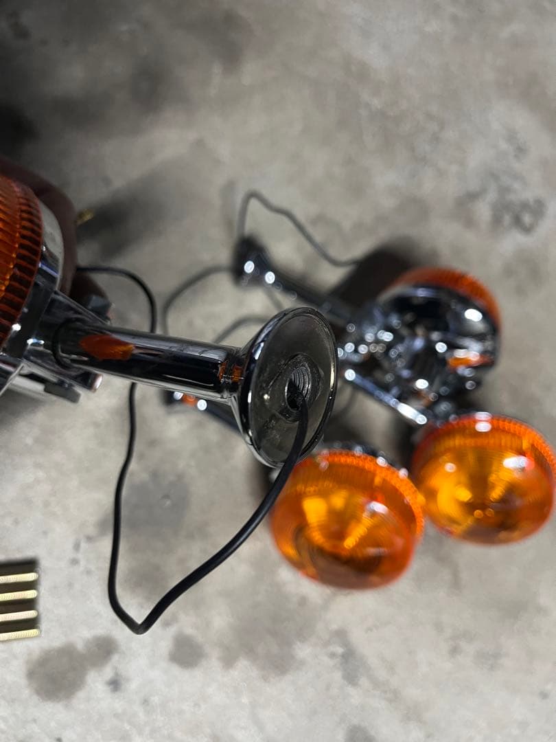 BigOne製　オレンジZ2ウィンカー4個セット クローム仕上げ