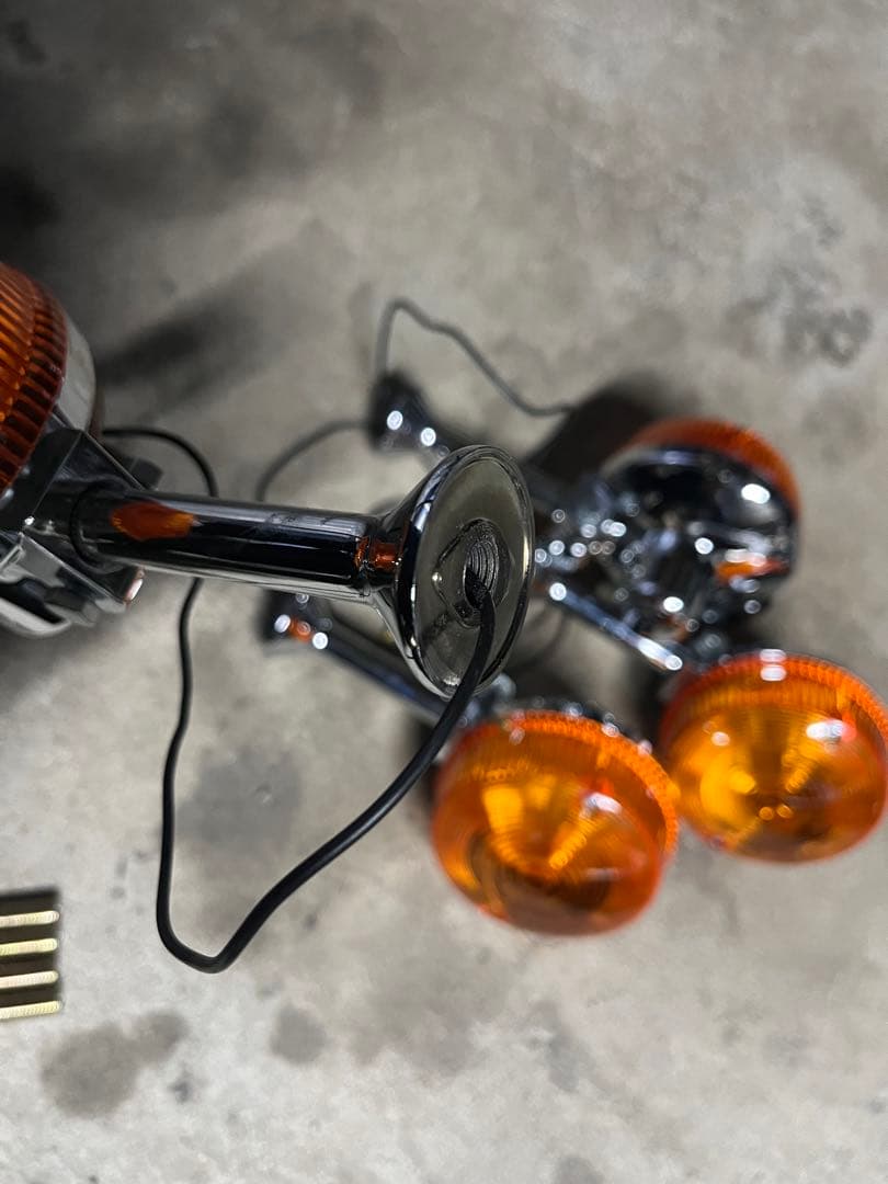 BigOne製　オレンジZ2ウィンカー4個セット クローム仕上げ