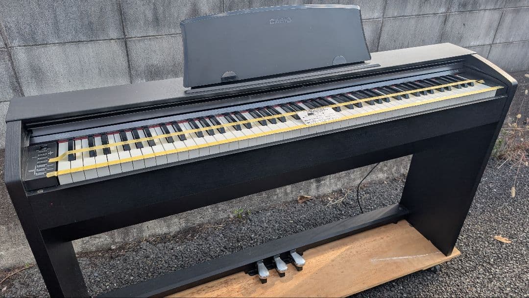送料込み CASIO 電子ピアノ PX-735 BLACK 2011年製 美品