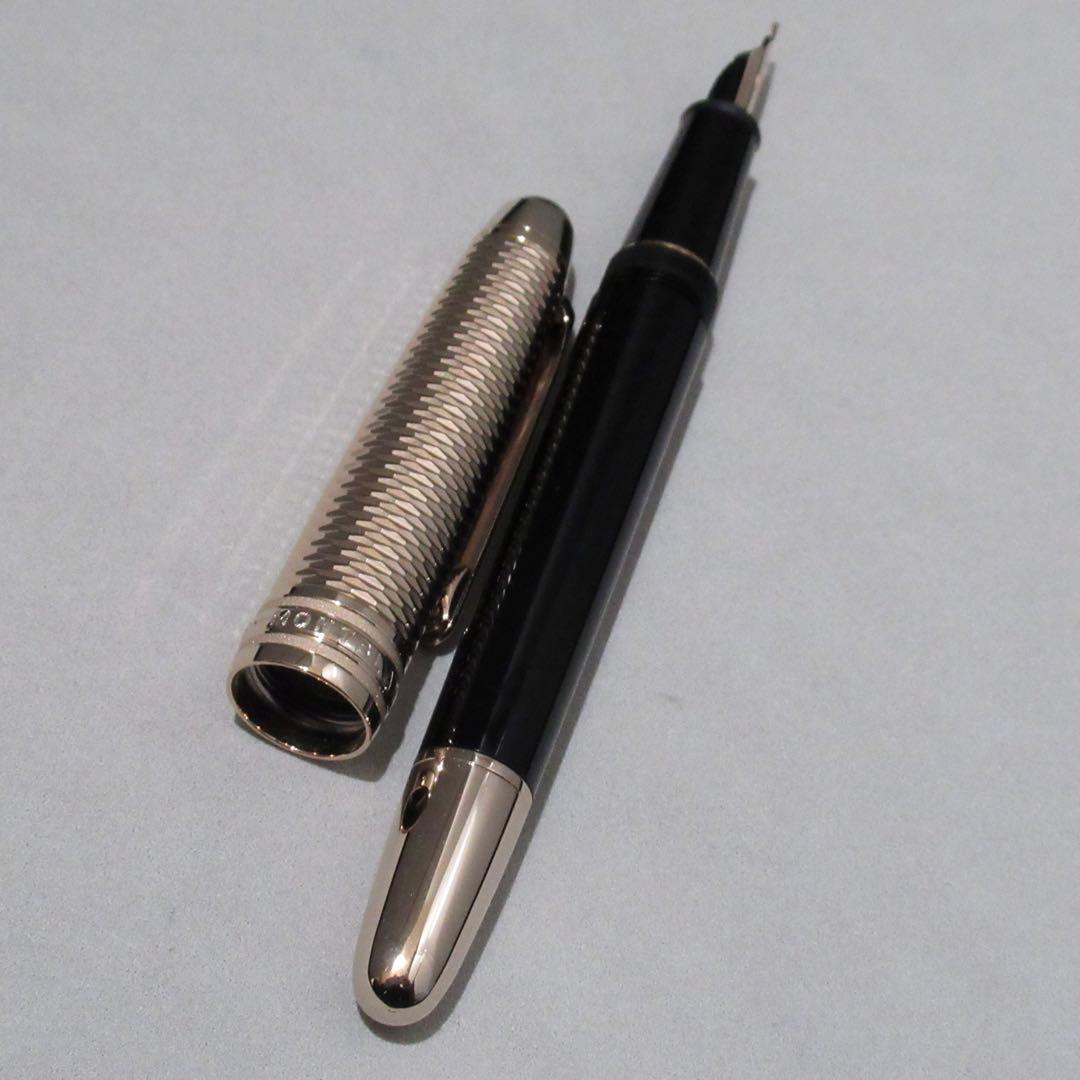 モンブラン 万年筆 145 ジオメトリー シャンパンゴールド 132505