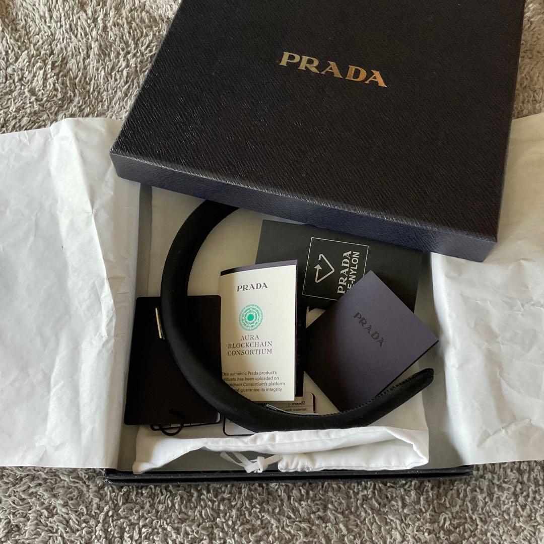 【新品✨✨】PRADA Re-Nylonブラック ヘアバンド