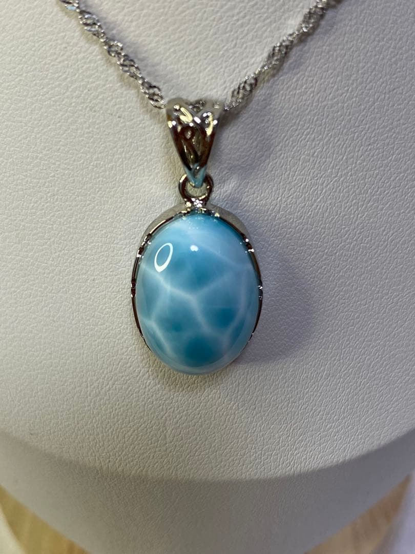 ラリマー　ドミニカ共和国産　ペンダントトップ　ハイクオリティ　天然石