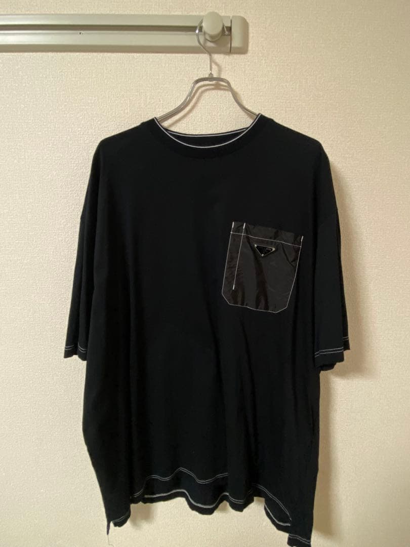 PRADA 2022SS 三角プレート ナイロンポケットカットソー UJN790