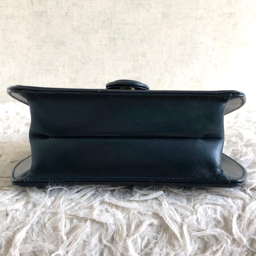 【美品 2way】ティファニー　ハンドバッグ　ブルーグリーン　イタリア製　本革