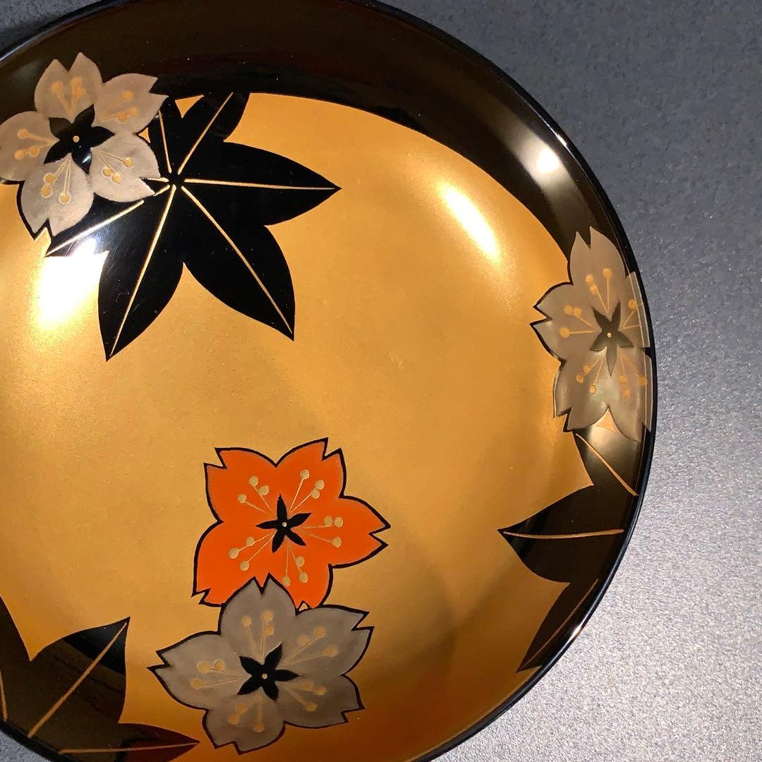 輪島塗　吸物椀5客　春秋　桜紅葉　お祝い　R0813