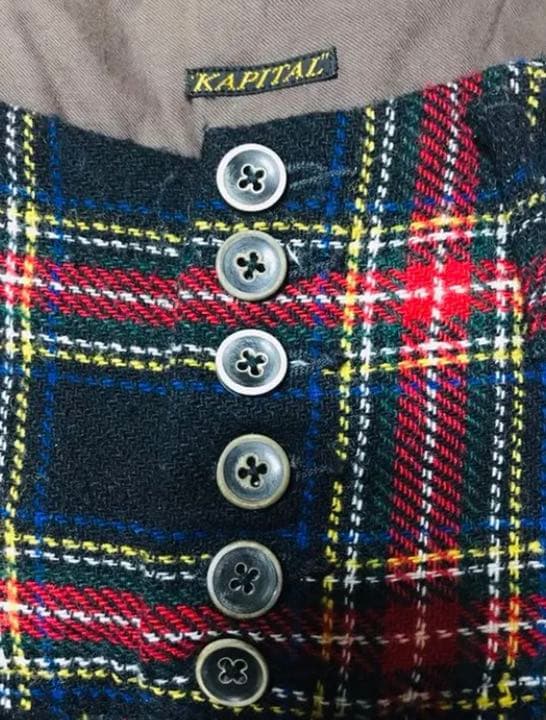 キャピタル KAPITAL タータンチェックアミッシュパンツ
