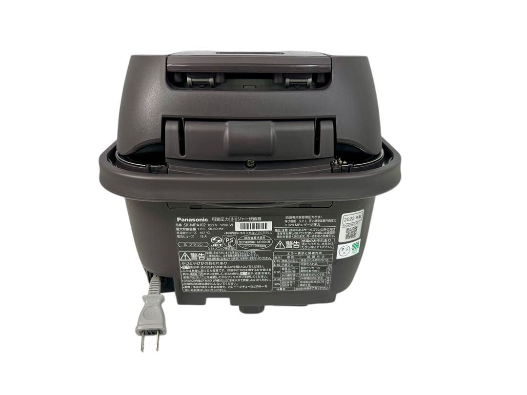 Panasonic【可変圧力IHジャー炊飯器 SR-MPA102】ブラウン
