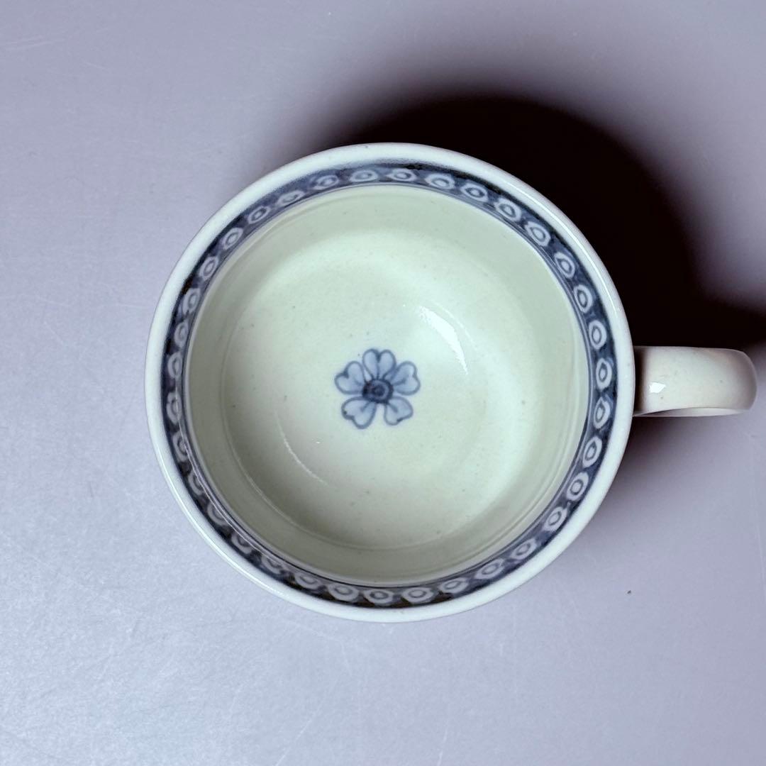 五代　佐藤走波　七十五才　染錦鉄仙花紋カップ＆ソーサー　コレクター放出品