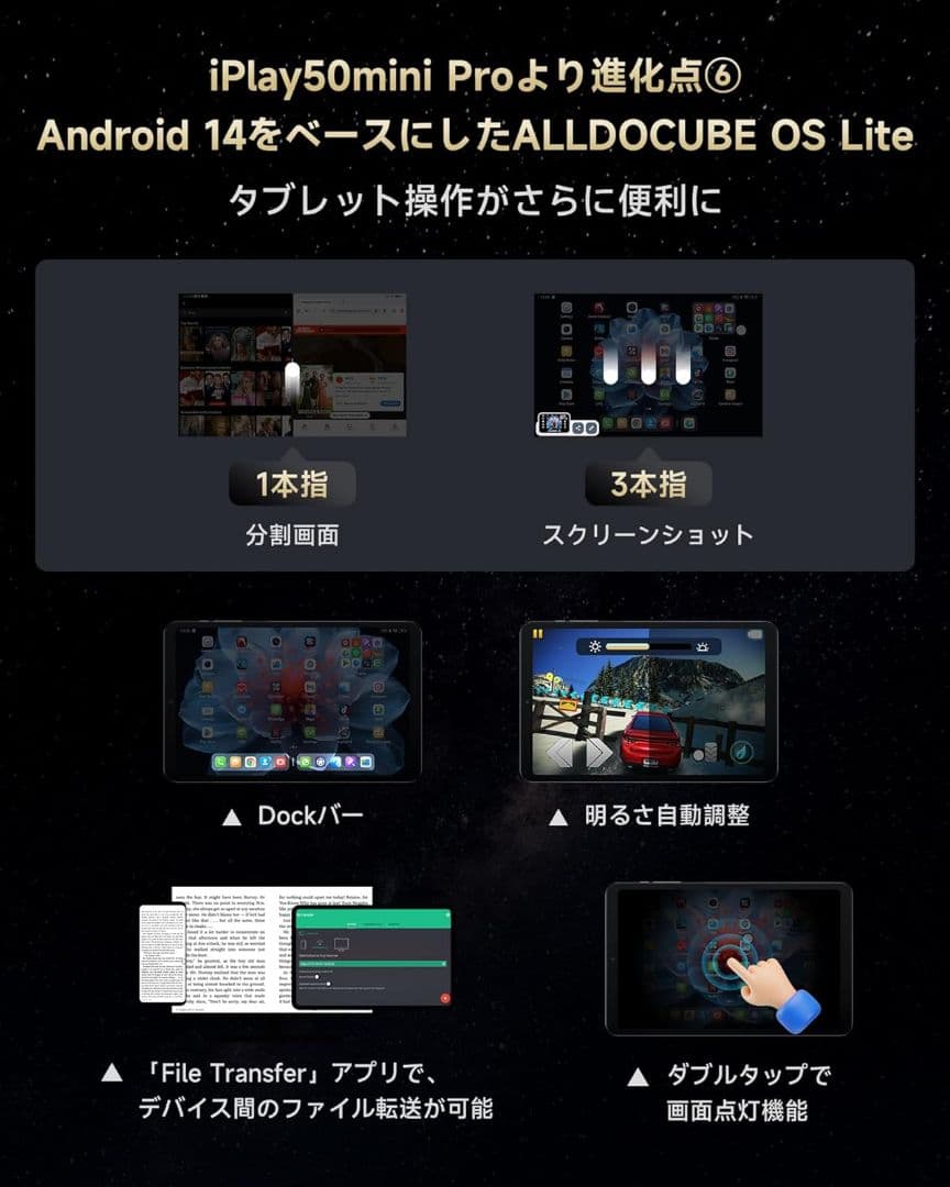 iPlay60mini Turbo 8.4インチタブレット alldocube
