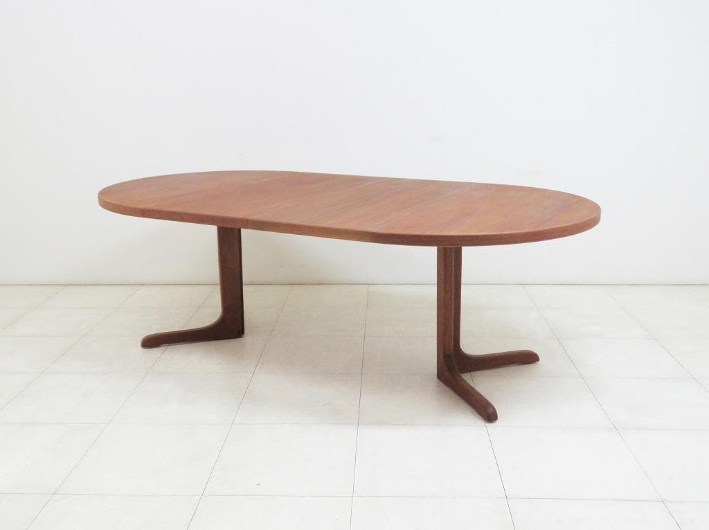 北欧 デンマーク ヴィンテージ エクステンション ダイニングテーブル チーク拡張