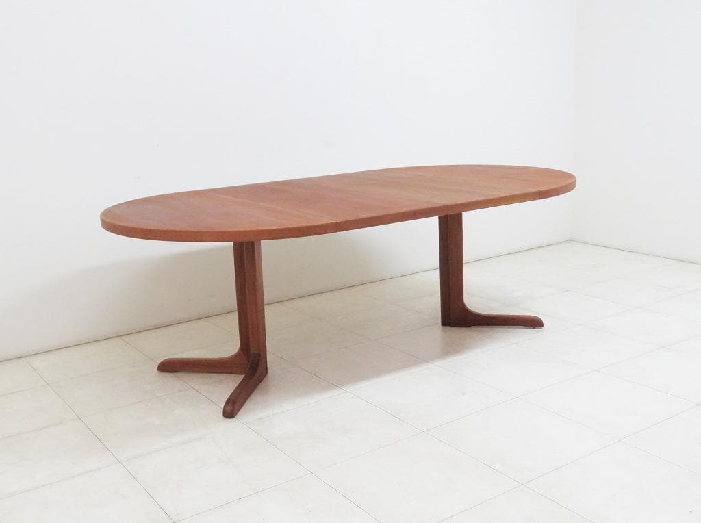 北欧 デンマーク ヴィンテージ エクステンション ダイニングテーブル チーク拡張