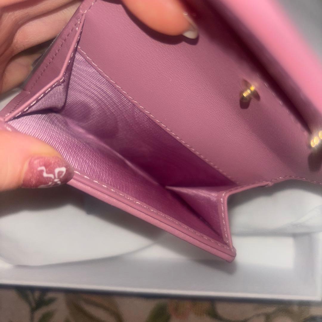 新品未使用:Dior ロータスウォレット ピンク ラベンダー 財布