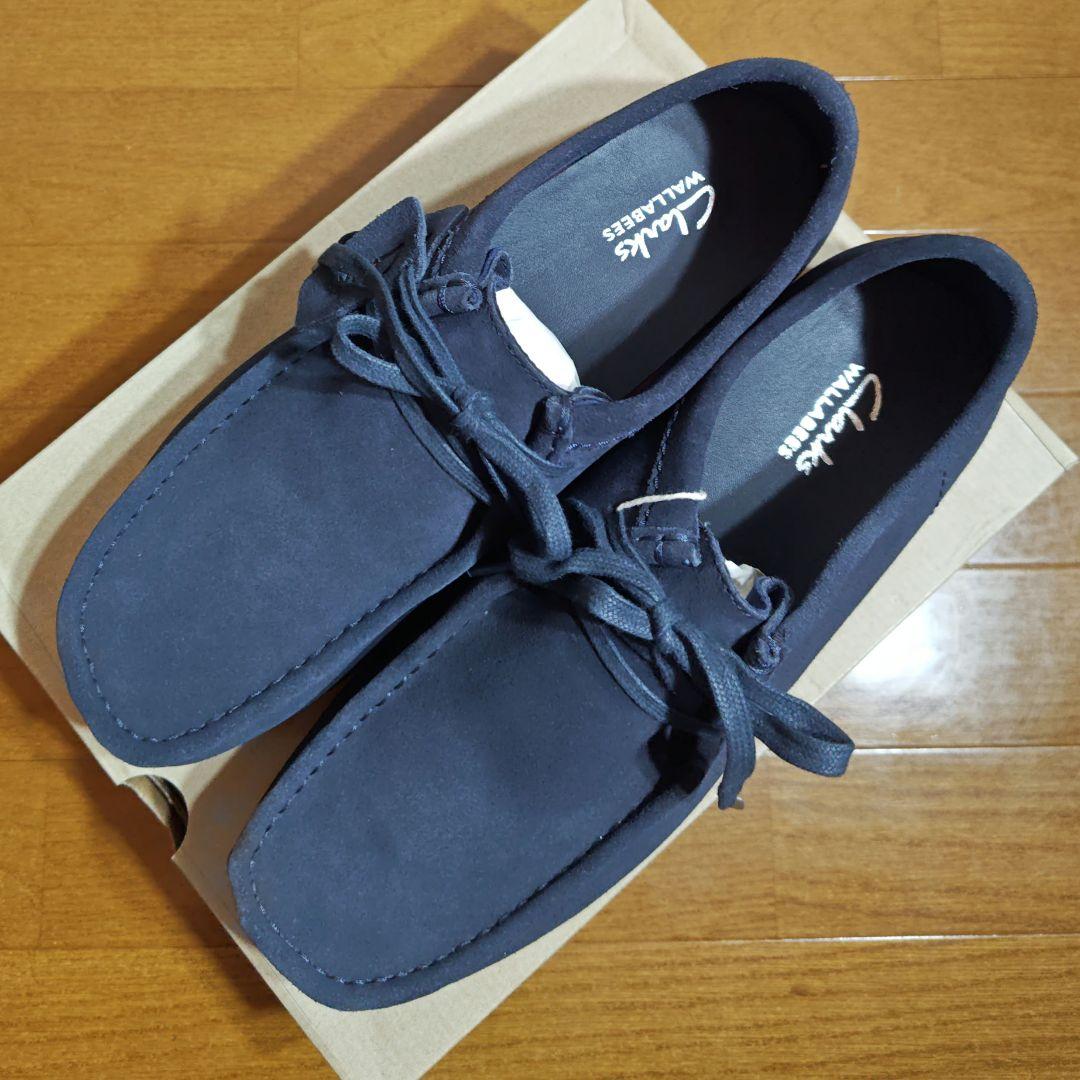 CLARKS ワラビー WALLABEE EVO 28.5cm NAVY