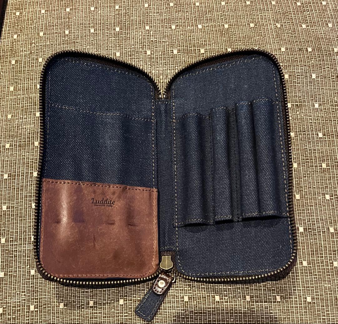 Ludditeラダイト ラウンドジップペンケース MAYA マヤ ブラウン