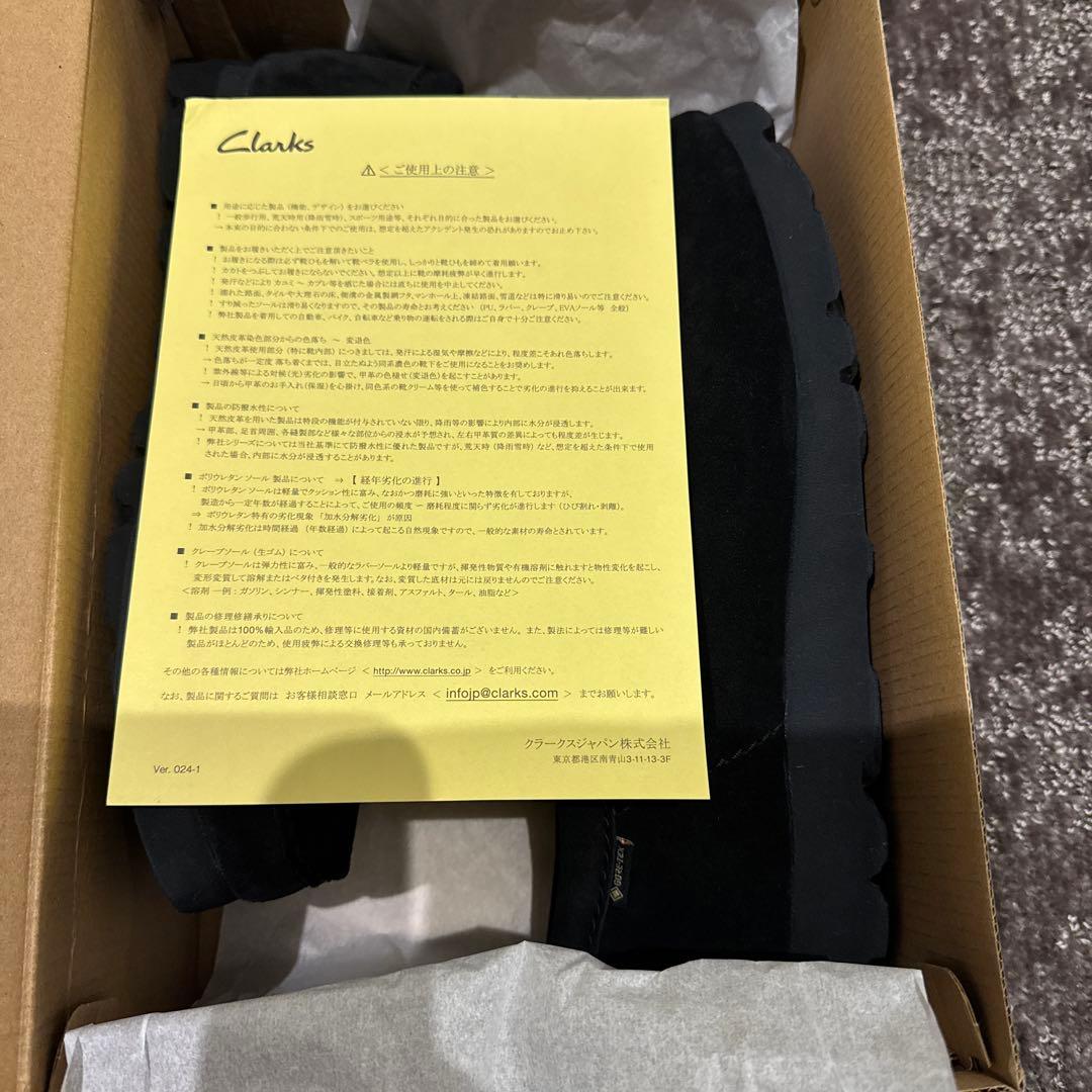 clarks ワラビー gtx GORE-TEX 黒 UK8 25,5 未使用