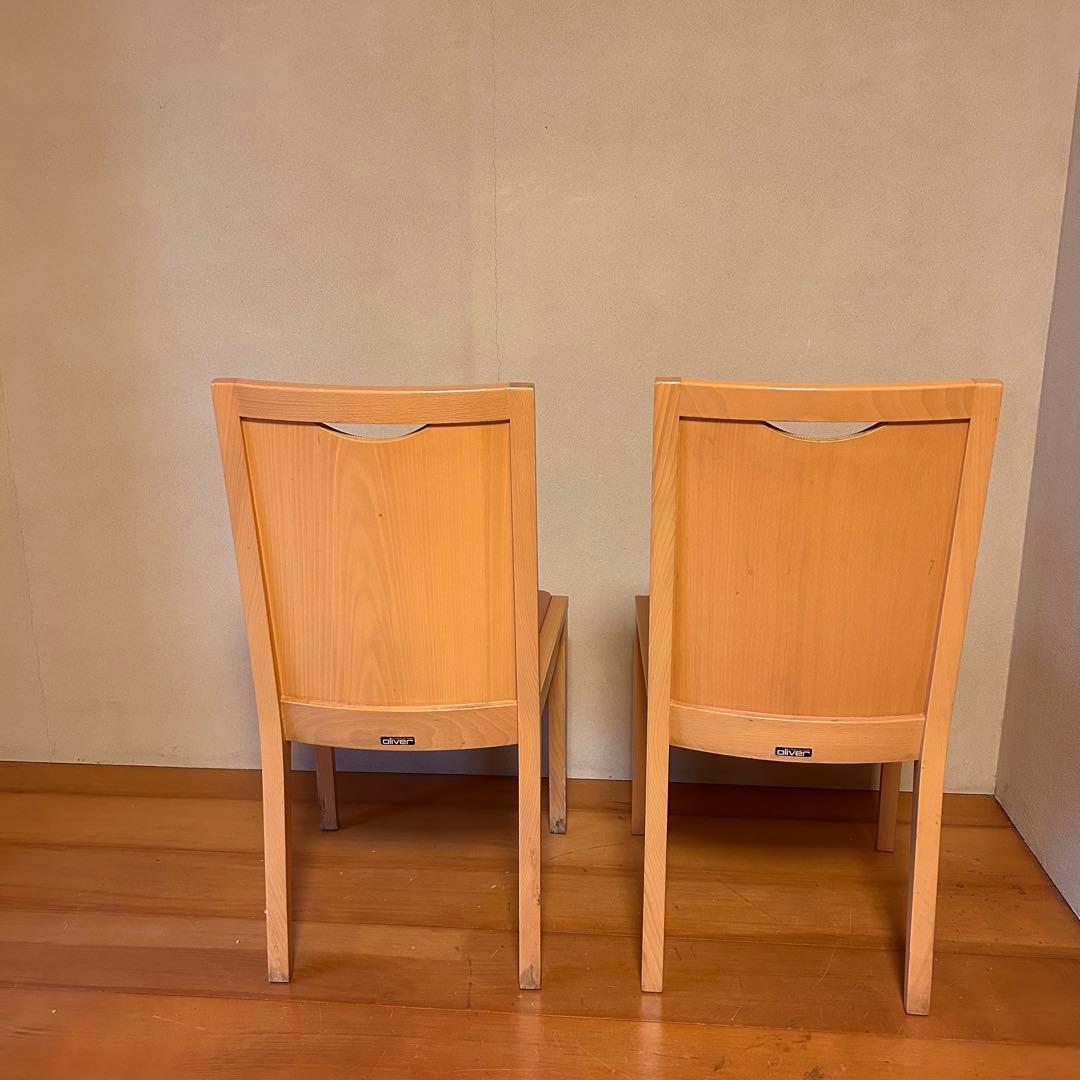 oliver ダイニングチェア　ヴィンテージ(2脚)