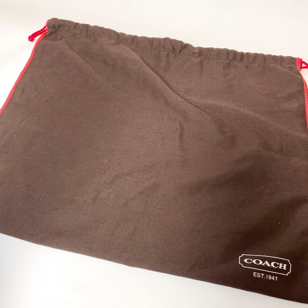 美品✨️COACH ショルダーバッグ アクセサリーポーチ スエード y2k 赤