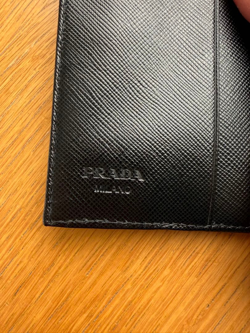 PRADA M510 Tessuto Nero 三つ折り財布