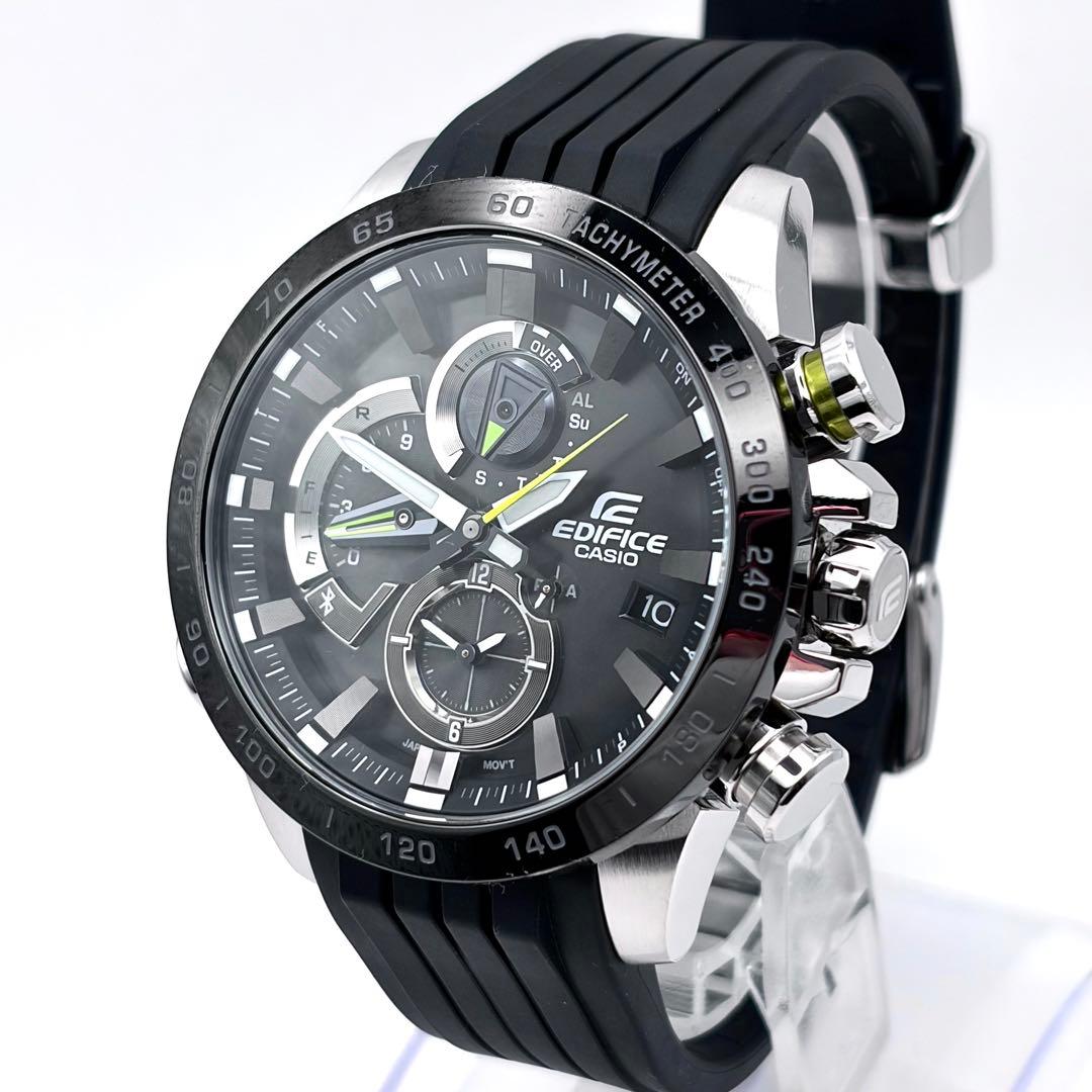 カシオ エディフィス スマートウォッチ Bluetooth クロノグラフ 稼働品