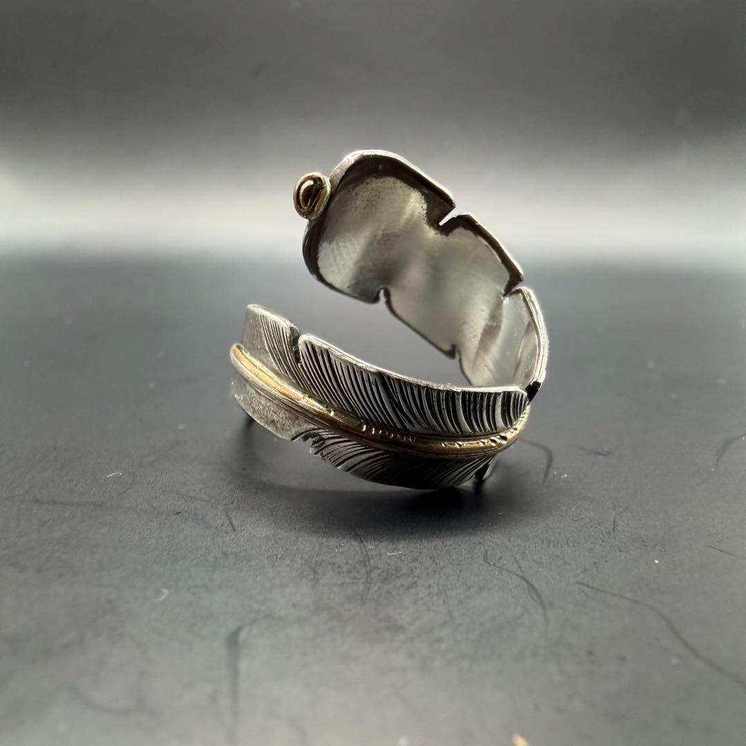 【NAVAJO】J.NELSON フェザー 12KGF リング 14号〜16号