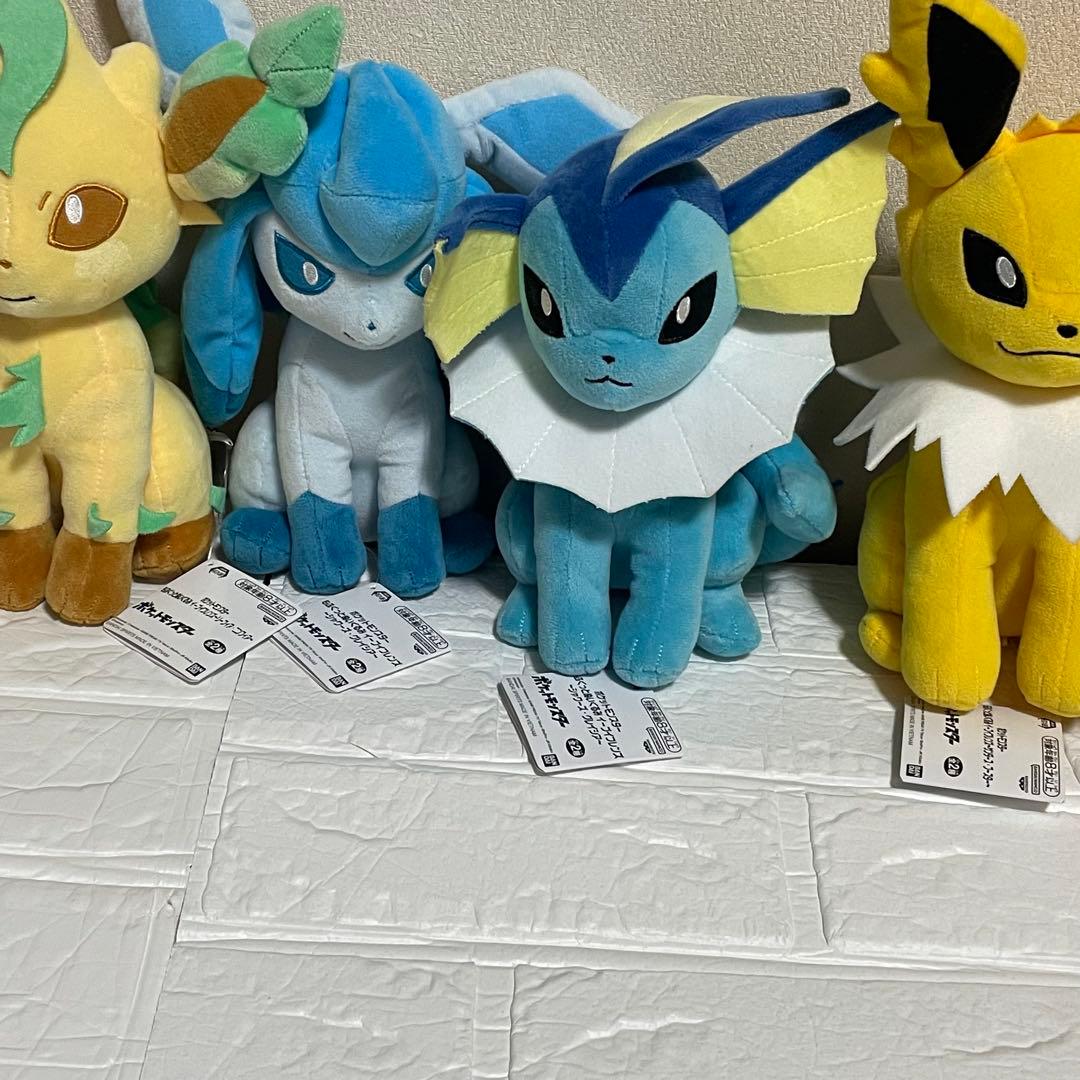 もふぐっとぬいぐるみ　イーブイフレンズセット全9体　タグあり
