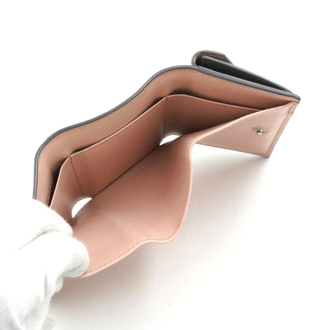 ✨未使用に近い✨　PRADA ミニ財布　サフィアーノレザー　バイカラー　三つ折り