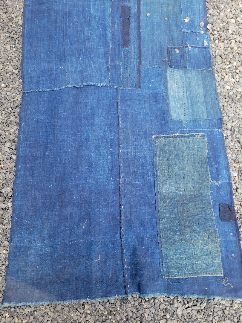 藍染 木綿 2幅 古布 生地 材料 リメイク