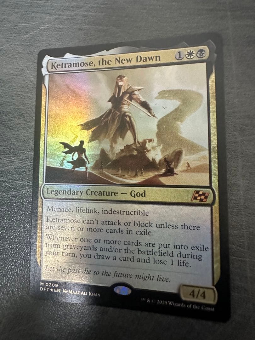 新たな夜明け、ケトラモーズ　英語 foil