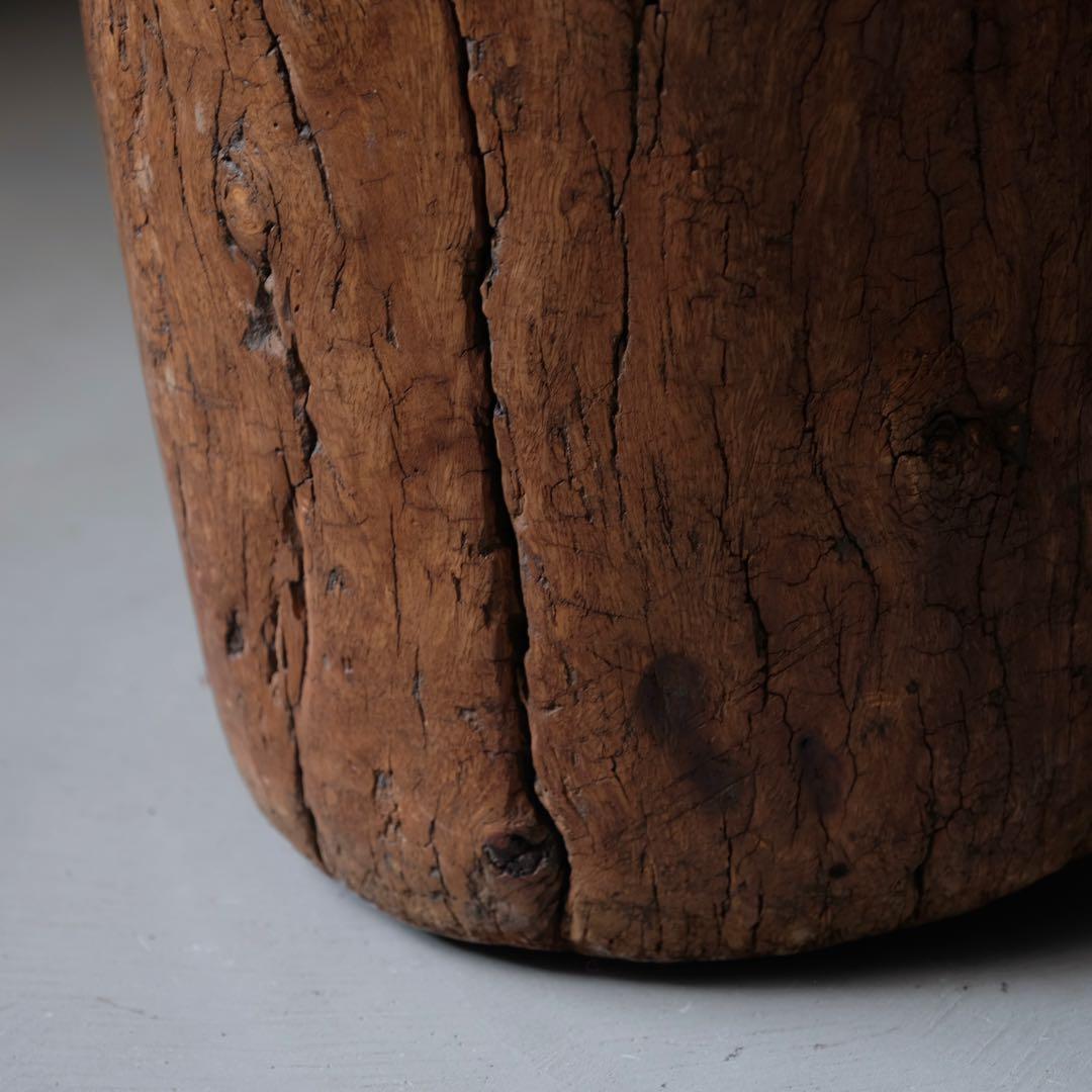 東南アジア 古い木鉢　臼 こね鉢 プランター オブジェ 古道具 アンティーク