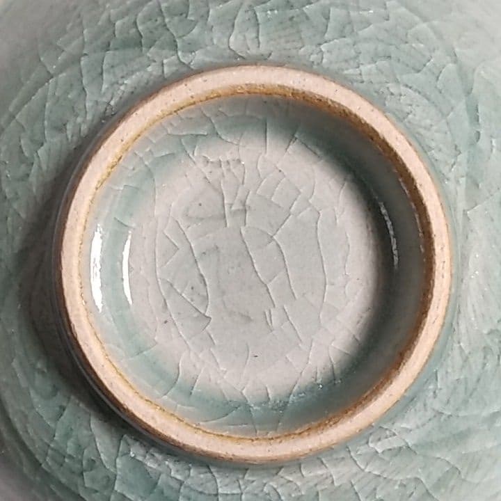 青磁茶碗　高麗青磁茶碗　鈴木五風氏作　大分県