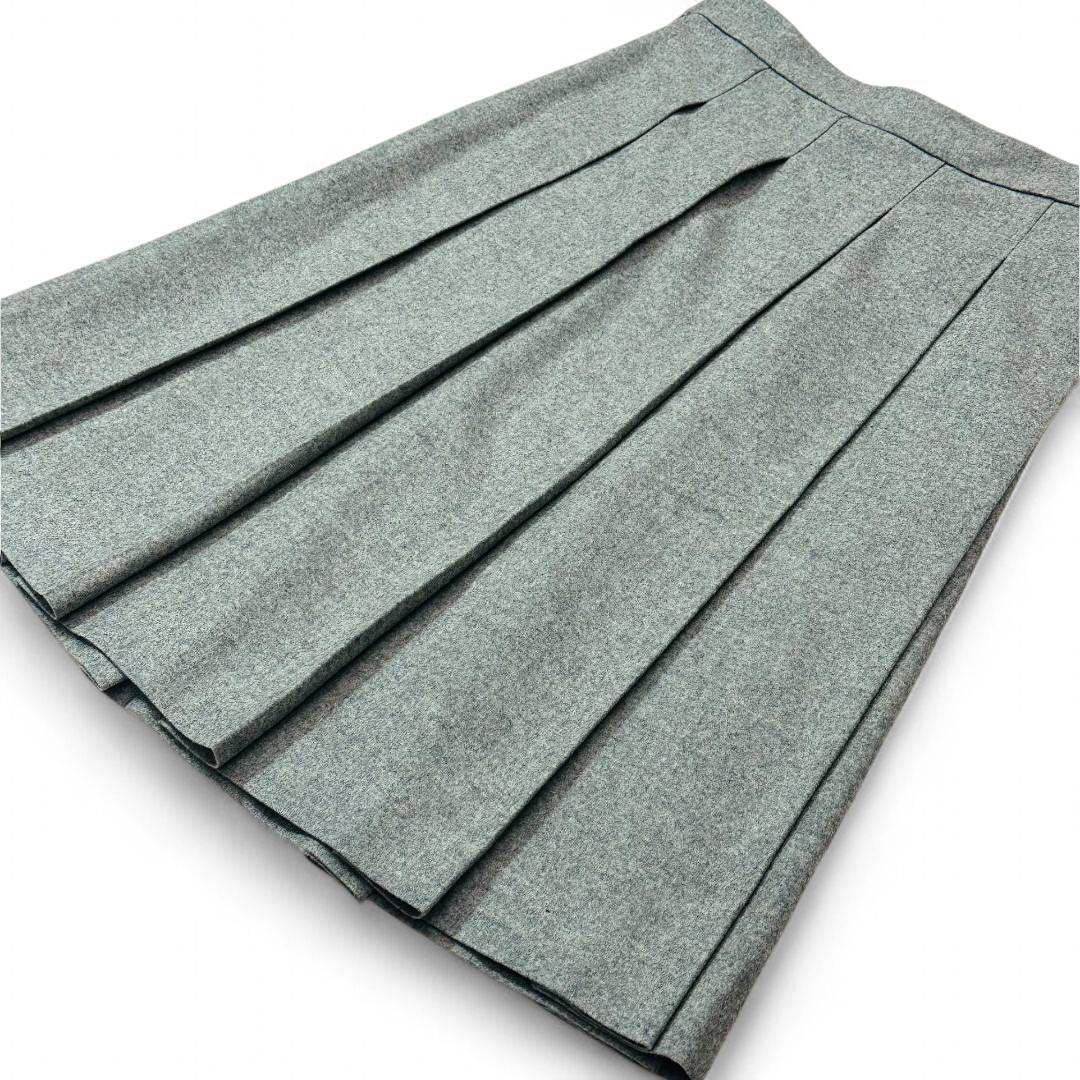 HYKE ハイク プリーツ ウール スカート グレー 1 M 新品未使用品✨